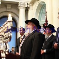 Chanukah at Queens Hall, Parliament House 2011. Rabbi Philip Heilbrunn. Photo: Peter Haskin