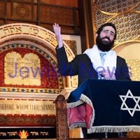 14-8-11. Induction of Rabbi Yaakov Glasman. Rabbi Yaakov Glasman gives his first sermon as the new Chief Minister of St Kilda Hebrew Congregation. Photo: Peter Haskin