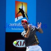 11-1-12. Australian Open 2012. Qualifiers.Amir Weintraub. Photo: Peter Haskin