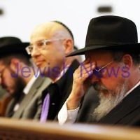11-1-12. Sir Zelman Cowen Shloshim. St Kilda Hebrew Congregation.Rabbi Shimon Cowen.  Photo: Peter Haskin