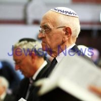 11-1-12. Sir Zelman Cowen Shloshim. St Kilda Hebrew Congregation. Prof Louis Waller.  Photo: Peter Haskin