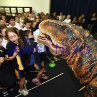 24-3-11. Walking With Dinosaurs at Bialik College. Photo: Peter Haskin
