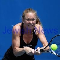 Australian Open 2012. Womens Qualifying round 1.  Julia Glushko from Israel during her 2 sets to 1 win over Japan's Rika Fujiwara. Photo: Peter Haskin
