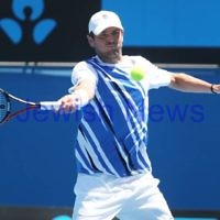 Australian Open Tennis 2012. Mens first round. Mardy Fish (USA) v Gilles Muller (LUX). Photo: Peter Haskin