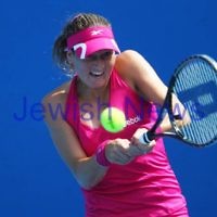 17-1-12. Australian Open 2012. Womens Round 1. Shahar Peer v Isabella Holland. Photo: Peter Haskin 17-1-12. Australian Open 2012. Womens Round 1. Shahar Peer v Isabella Holland. Photo: Peter Haskin