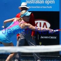 17-1-12. Australian Open 2012. Womens Round 1. Shahar Peer v Isabella Holland. Photo: Peter Haskin 17-1-12. Australian Open 2012. Womens Round 1. Shahar Peer v Isabella Holland. Photo: Peter Haskin