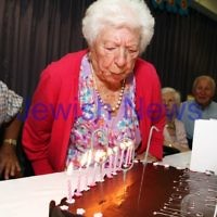 10-2-12. Celebrations for Genia Simon's 100th birhtday held at at Emmy Monash where she is a resident. Photo: Peter Haskin 10-2-12. Celebrations for Genia Simon's 100th birhtday held at at Emmy Monash where she is a resident. Photo: Peter Haskin