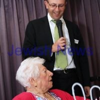 10-2-12. Celebrations for Genia Simon's 100th birhtday held at at Emmy Monash where she is a resident. Photo: Peter Haskin 10-2-12. Celebrations for Genia Simon's 100th birhtday held at at Emmy Monash where she is a resident. Photo: Peter Haskin
