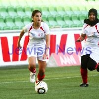 17-2-12. Girls with Heart exhibition match at AAMI Park. Photo: Peter Haskin
