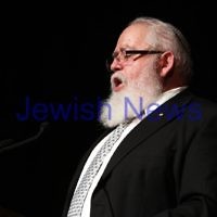 Yom Hashoah 2012. Robert Blackwood Hall, Monash University. Rabbi Phillip Heilbrunn. Photo: Peter Haskin