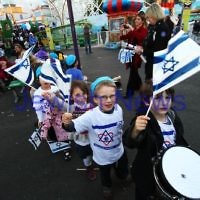 Yom Ha atzmaut 2012 at Luna Park, St Kilda. Photo: Peter Haskin