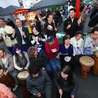 Yom Ha atzmaut 2012 at Luna Park, St Kilda. Photo: Peter Haskin