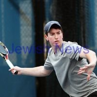 Maccabi Tennis pennent . 26-5-12. Luke Goldberg. Photo: Peter Haskin