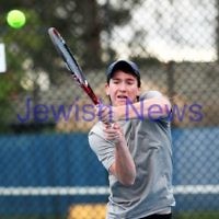 Maccabi Tennis pennent . 26-5-12. Luke Goldberg. Photo: Peter Haskin