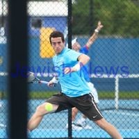 Maccabi Tennis pennent . 26-5-12. Paul Arber. Photo: Peter Haskin