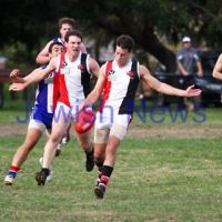 AJAX v Oakleigh. 26-5-12. Photo: Peter Haskin AJAX v Oakleigh. 26-5-12. Photo: Peter Haskin