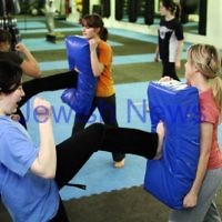 11-6-12. Krav Maga women's session. Photo: Peter Haskin 11-6-12. Krav Maga women's session. Photo: Peter Haskin