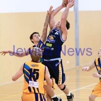 1-7-12. Maccabi Warriors basketball v Mornington. Warriors captain, Jeremy Dukes. Photo: Peter Haskin 1-7-12. Maccabi Warriors basketball v Mornington. Warriors captain, Jeremy Dukes. Photo: Peter Haskin