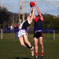 21-7-212. AJAX v Old Brighton at Brighton Beach Oval. Josh Ludski. Photo: Peter Haskin 21-7-212. AJAX v Old Brighton at Brighton Beach Oval. Josh Ludski. Photo: Peter Haskin