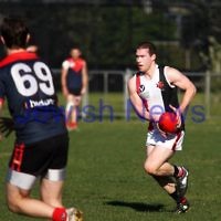 21-7-212. AJAX v Old Brighton at Brighton Beach Oval. Jason Tendler. Photo: Peter Haskin 21-7-212. AJAX v Old Brighton at Brighton Beach Oval. Jason Tendler. Photo: Peter Haskin