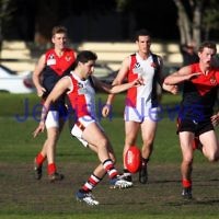 21-7-212. AJAX v Old Brighton at Brighton Beach Oval. Josh Sacks. Photo: Peter Haskin 21-7-212. AJAX v Old Brighton at Brighton Beach Oval. Josh Sacks. Photo: Peter Haskin