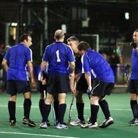 10-9-12. Maccabi veterens hockey defeat Hawthorn in the grand final 2-1. Photo: Peter Haskin