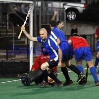 10-9-12. Maccabi veterens hockey defeat Hawthorn in the grand final 2-1. Norm Same. Photo: Peter Haskin