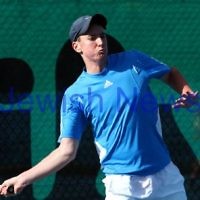 30-9-12. Victorian Jewish Tennis Championships. Paul Arber def Luke Goldberg, 6 - 1, 6 - 3. LUKE GOLDBERG. Photo: Peter Haskin