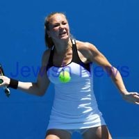 Australian Open Qualifiers 2013. January 10. Julia Glushko (ISR) def Mariana Duque-Marino (COL) [23] 6-2 4-6 7-5. Photo: Peter Haskin