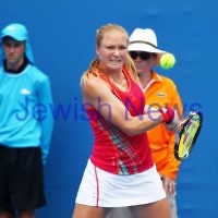 Australian Open Qualifiers 2013. January 11. Julia Glushko(ISR) lost to Tereza Mrdeza (CRO) 6-0 4-6 3-6. Photo: Peter Haskin