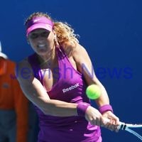Australian Open Day 2. January 15. Round 1. Shahar Peer (ISR) def Alexandra Panova (RUS) 6-4 1-6 6-3. Photo: Peter Haskin