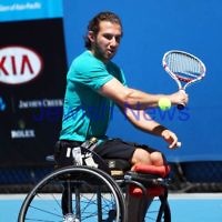 Australian Open 2013. Qtr finals, mens wheelchair. Adam Kellerman (AUS) lost to Stefan Olsson (SWE) 6-4 6-3. Photo: Peter Haskin Australian Open 2013. Qtr finals, mens wheelchair. Adam Kellerman (AUS) lost to Stefan Olsson (SWE) 6-4 6-3. Photo: Peter Haskin