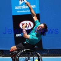 Australian Open 2013. Qtr finals, mens wheelchair. Adam Kellerman (AUS) lost to Stefan Olsson (SWE) 6-4 6-3. Photo: Peter Haskin Australian Open 2013. Qtr finals, mens wheelchair. Adam Kellerman (AUS) lost to Stefan Olsson (SWE) 6-4 6-3. Photo: Peter Haskin