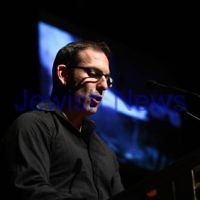 4-4-13. Yom Ha Shoah commemoration 2013. Remembering 70 years since the Warsaw Ghetto uprising. Robert Blackwood Hall, Monash University.   Eli Erez. Photo: Peter Haskin