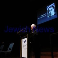 4-4-13. Yom Ha Shoah commemoration 2013. Remembering 70 years since the Warsaw Ghetto uprising. Robert Blackwood Hall, Monash University.   Maria Lewit. Photo: Peter Haskin