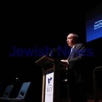 4-4-13. Yom Ha Shoah commemoration 2013. Remembering 70 years since the Warsaw Ghetto uprising. Robert Blackwood Hall, Monash University.  Israeli Ambassador Yuval Rotem. Photo: Peter Haskin