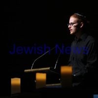 4-4-13. Yom Ha Shoah commemoration 2013. Remembering 70 years since the Warsaw Ghetto uprising. Robert Blackwood Hall, Monash University.  Photo: Peter Haskin