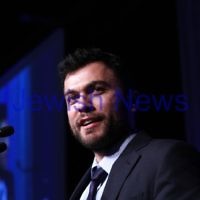 6-3-13. UIA Gala Dinner. Peninsula, Docklands. Paralympic tennis gold medalist Noam Gershony.  Photo: Peter Haskin
