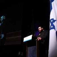14-4-13. Yom Ha Zikaron at Robert Blackwood Hall, Monash University. Photo: Peter Haskin 14-4-13. Yom Ha Zikaron at Robert Blackwood Hall, Monash University. Photo: Peter Haskin