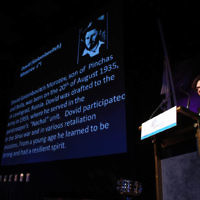 14-4-13. Yom Ha Zikaron at Robert Blackwood Hall, Monash University. Photo: Peter Haskin 14-4-13. Yom Ha Zikaron at Robert Blackwood Hall, Monash University. Photo: Peter Haskin