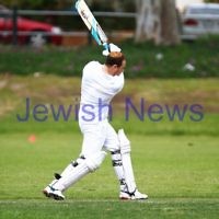 6-10-13. Maccabi Ajax Cricket Club First XI v South Yarra. Opening game of the season. Zev Aron. Photo: Peter Haskin 6-10-13. Maccabi Ajax Cricket Club First XI v South Yarra. Opening game of the season. Zev Aron. Photo: Peter Haskin