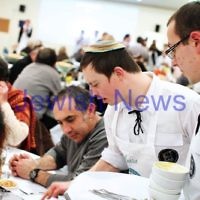 19-8-13. B'nai Akiva held it's annual "Cafe Yuval" night at Blake St Shul. The evening gives the opportunity for young adults with disabilities to intergrate into the wider frame work of the community. Photo: Peter Haskin