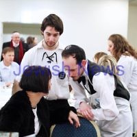 19-8-13. B'nai Akiva held it's annual "Cafe Yuval" night at Blake St Shul. The evening gives the opportunity for young adults with disabilities to intergrate into the wider frame work of the community. Photo: Peter Haskin