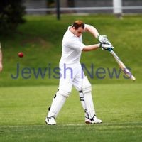 6-10-13. Maccabi Ajax Cricket Club First XI v South Yarra. Opening game of the season. Zev Aron. Photo: Peter Haskin 6-10-13. Maccabi Ajax Cricket Club First XI v South Yarra. Opening game of the season. Zev Aron. Photo: Peter Haskin