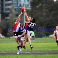 24-8-13. AJAX defeated Caulfield Grammarians by 73 points in the final match of the season. Photo: Peter Haskin 24-8-13. AJAX defeated Caulfield Grammarians by 73 points in the final match of the season. Photo: Peter Haskin