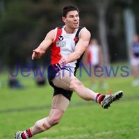 24-8-13. AJAX defeated Caulfield Grammarians by 73 points in the final match of the season. Eugene Routman. Photo: Peter Haskin 24-8-13. AJAX defeated Caulfield Grammarians by 73 points in the final match of the season. Eugene Routman. Photo: Peter Haskin