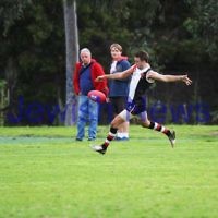 24-8-13. AJAX defeated Caulfield Grammarians by 73 points in the final match of the season. David Fayman. Photo: Peter Haskin 24-8-13. AJAX defeated Caulfield Grammarians by 73 points in the final match of the season. David Fayman. Photo: Peter Haskin