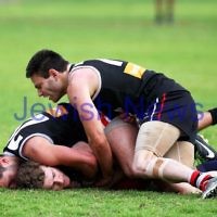 24-8-13. AJAX defeated Caulfield Grammarians by 73 points in the final match of the season. Photo: Peter Haskin 24-8-13. AJAX defeated Caulfield Grammarians by 73 points in the final match of the season. Photo: Peter Haskin