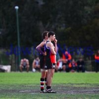 24-8-13. AJAX defeated Caulfield Grammarians by 73 points in the final match of the season. David Fayman (left), Ritchie Simon. Photo: Peter Haskin 24-8-13. AJAX defeated Caulfield Grammarians by 73 points in the final match of the season. David Fayman (left), Ritchie Simon. Photo: Peter Haskin