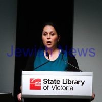 16-9-13. State Library of Victoria. Lecture by Richard Falk on " Human Rights in the Occupied Palestinian Territories". Dr Victoria mason, Lecturer, School of Politics and International Relations, Research School of Social Sciences, Australian National University College of the Arts ans Social Sciences. Introduces Richard Falk. Photo: Peter Haskin 16-9-13. State Library of Victoria. Lecture by Richard Falk on " Human Rights in the Occupied Palestinian Territories". Dr Victoria mason, Lecturer, School of Politics and International Relations, Research School of Social Sciences, Australian National University College of the Arts ans Social Sciences. Introduces Richard Falk. Photo: Peter Haskin